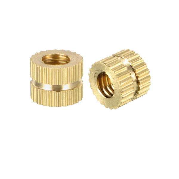 100 stk riflede innsatsmuttere Gjengede innsatser M4X5MMX6MM M4x5mmx6mm