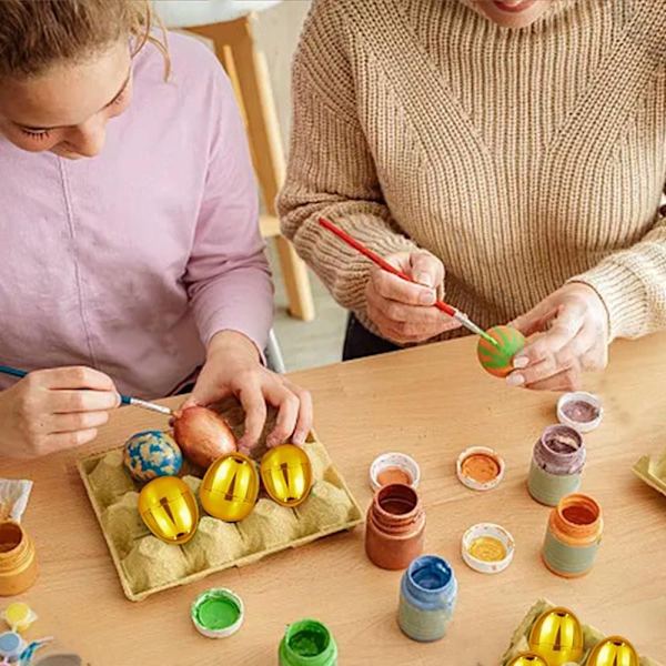 Påskeæg Ægfyldbar Æggeskal 6 STK 6 STK 6pcs
