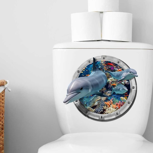 3D Infauna WC-tarrat Vivid Sea Life Decals TURTLE TURTLE turtle