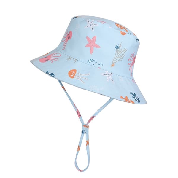 Fiskarhatt för barn Solhatt BLÅ S(1-2 ÅR) Blue S(1-2years old)