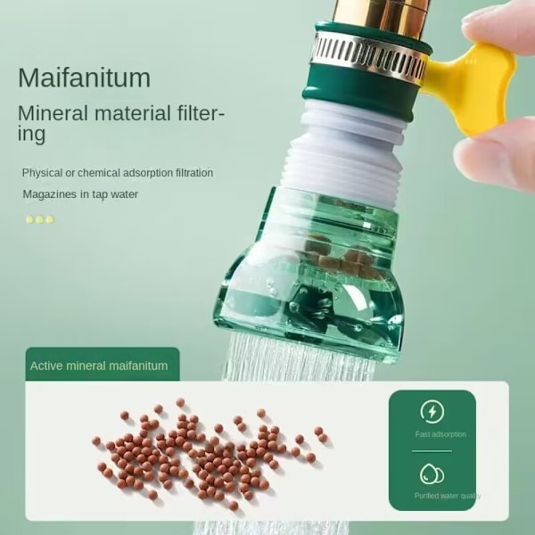 Vattenbesparande Kranförlängare Kran Munstycke Adapter Kran Vatten