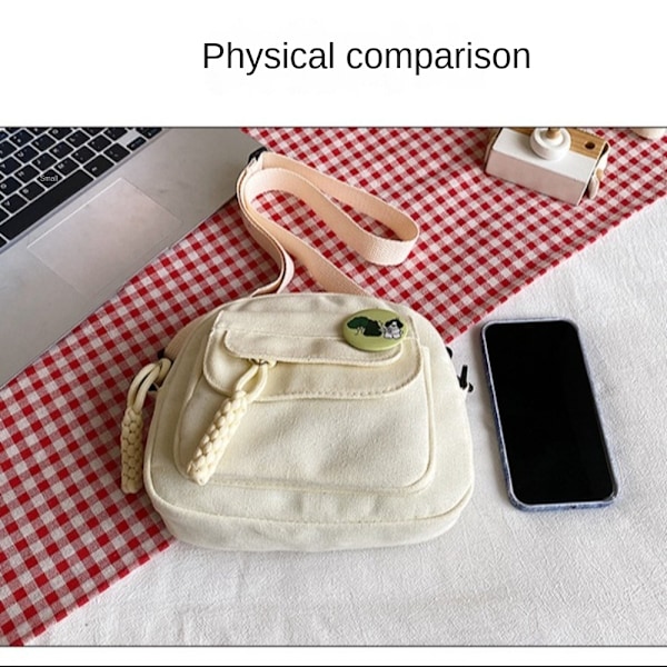 Olkalaukku Kangaslaukku KHAKI Khaki