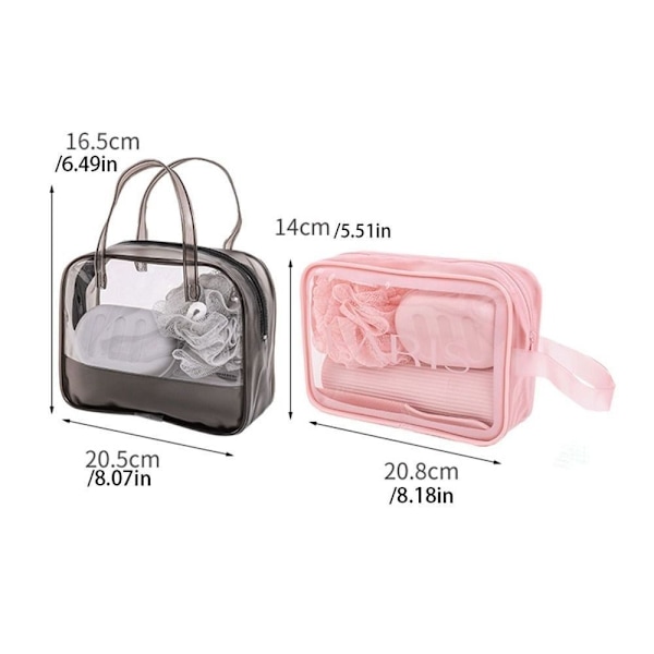 Kosmetiktaske Makeuptaske GRÅ Gray