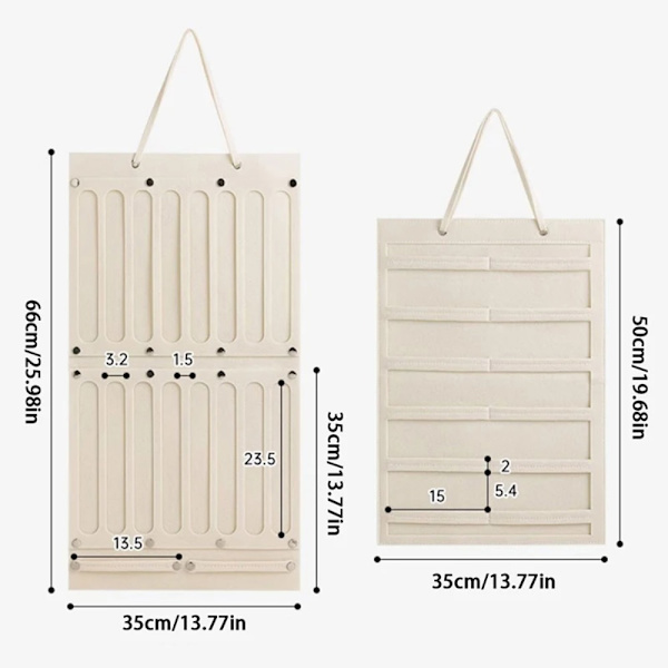 Hårbågar Organizer Pannbandshållare VIT 35*50CM 35*50CM white 35*50cm-35*50cm