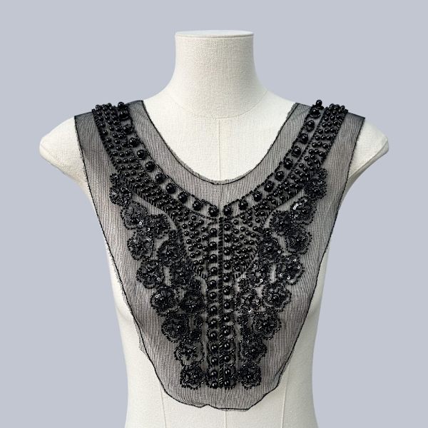 Dame front krage dekorativ krage HVIT White