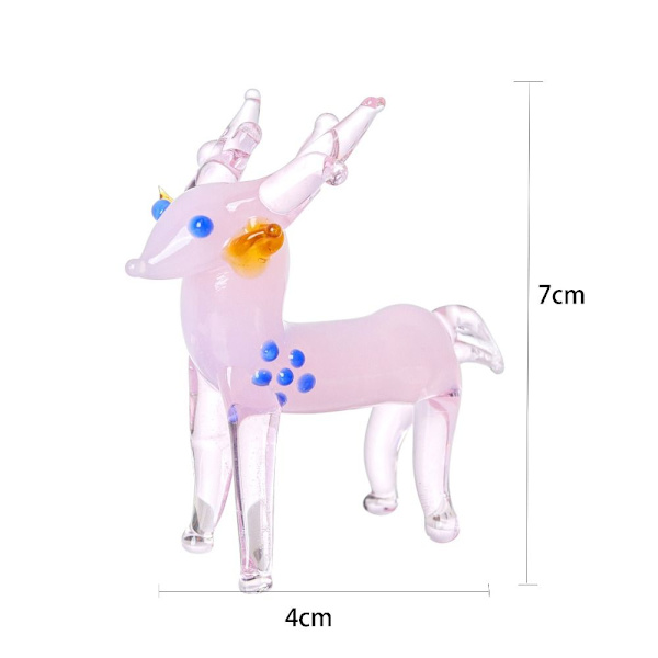 Crystal Sika Deer Ornament Heminredning och tillbehör C C C