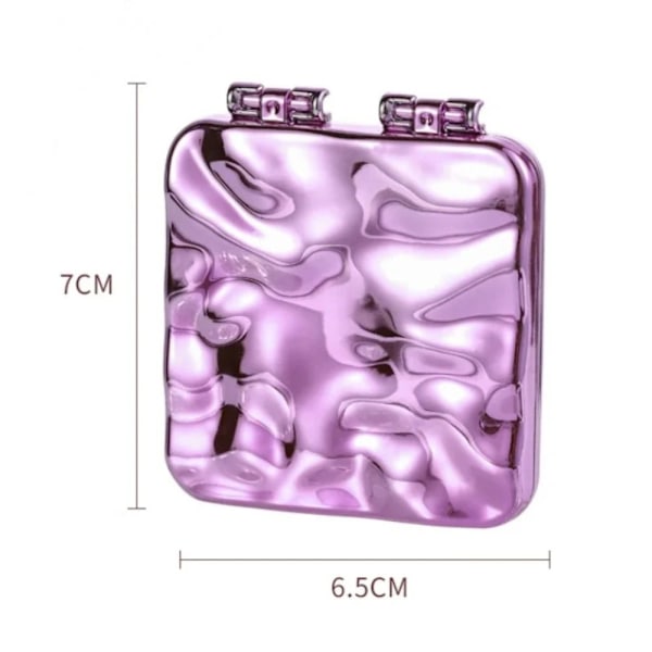 Plating Makeup Mirror Mini Square Makeup Mirror SILVER silver