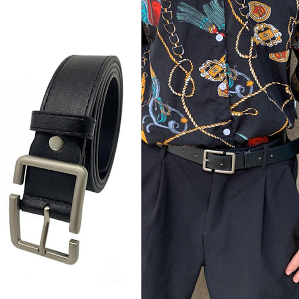 Business Läder Bältesnål Spänne Midjeband 100CM 100cm