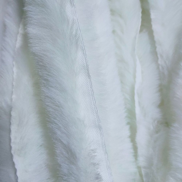 Faux Fur Ribbon Tape Fluffy Trim SORT black