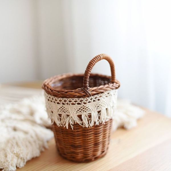Rattan Basket Flower Basket B-S B-S B-S
