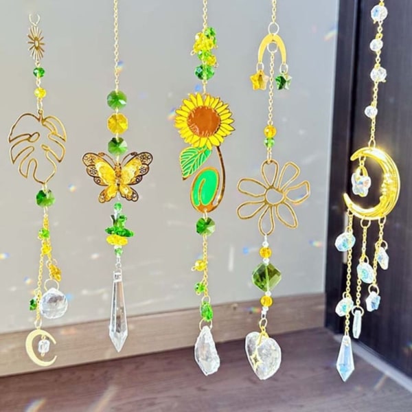 Sun Catcher kristalliriipus 5kpl/ SET 5kpl/ SET 5PCS/Set