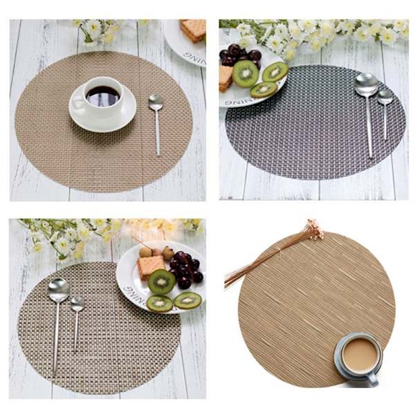 Drink Coaster Dinner Placematos VAALEAN HARMAA light grey