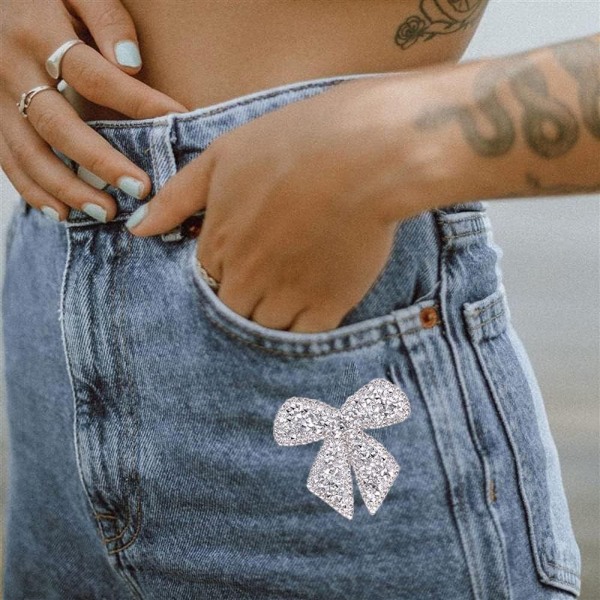 Bow Knot Rhinestone Patches Applikationer Patches Plagg