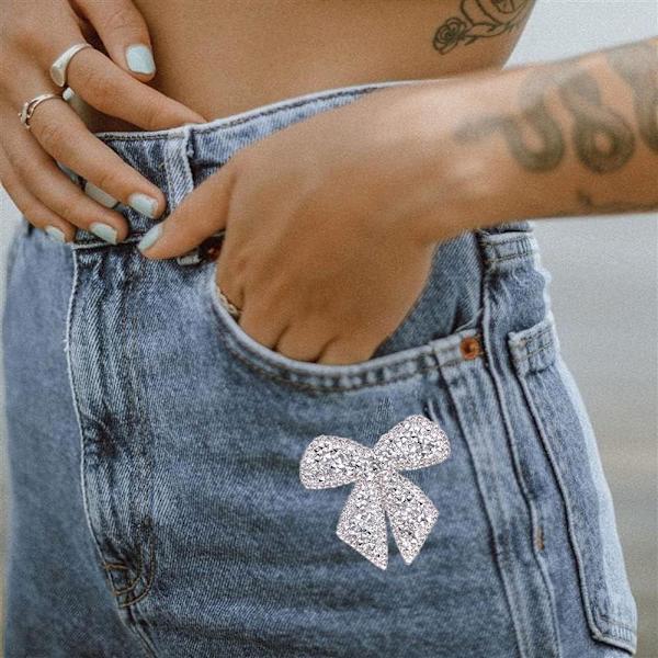 Bow Knot tekojalokivi Patches Appliques Patches Vaate