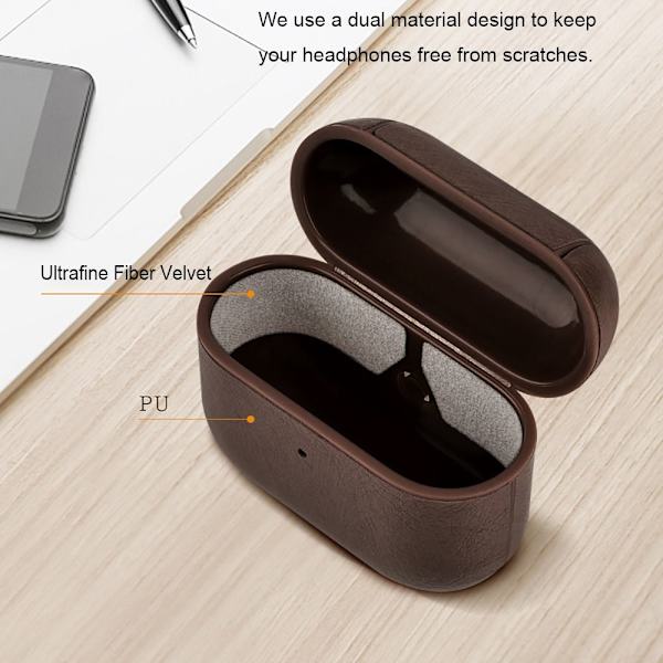 Øretelefonetui Trådløst hovedtelefoncover MØRKEBRUN Dark Brown