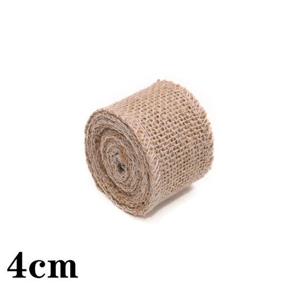 Luonnollinen juuttikangas säkkikangas juuttinauha 4cm 4cm