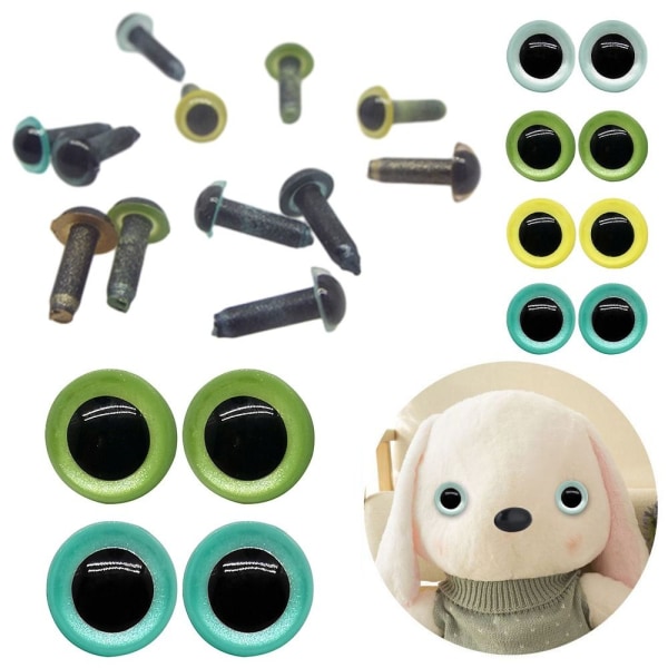 10 stk/5 par Eyes Crafts Eyes Puppet Crystal Eyes 5MMWHITE HVIT 5mmWhite