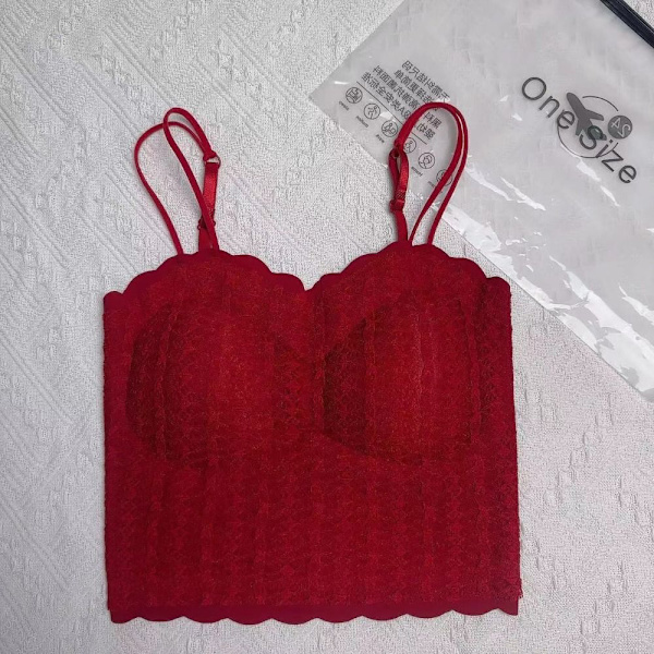 Crop Top Camisole RED Red