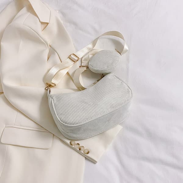Skulderveske Underarmsveske HVIT White