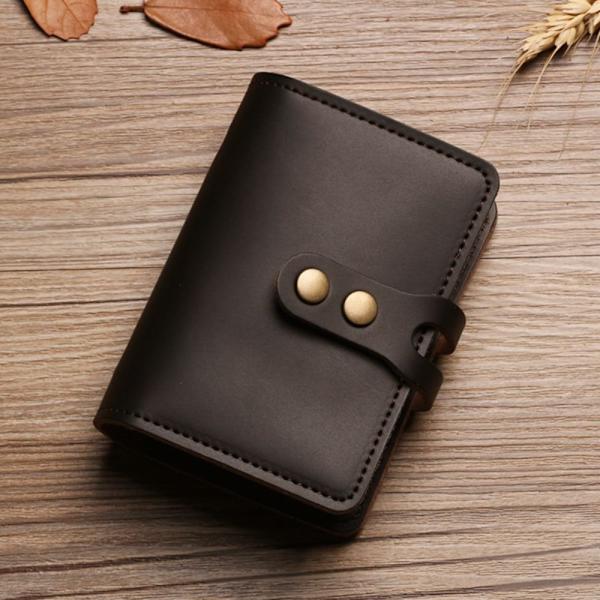 Multi-Card Position Card Bag PU-korthållare MÖRKT KAFFE Dark Coffee