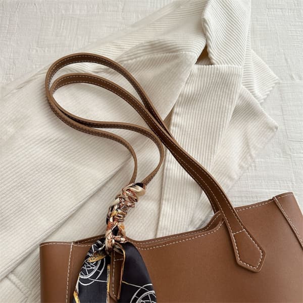 Olkalaukku, kangaskassi, KHAKI Khaki