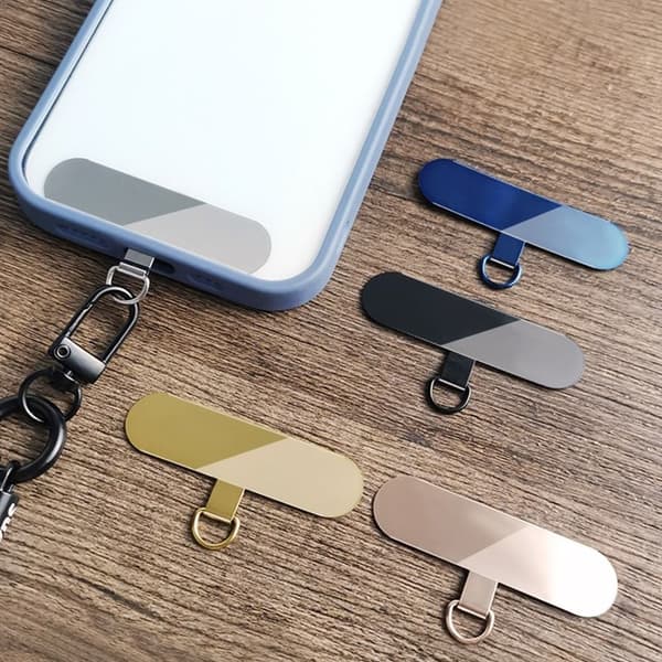 Mobilskal i metall, telefonrem, packning SILVER silver