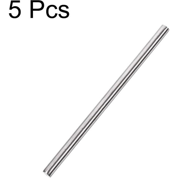 5 kpl Kiinteät pyöreät tangot, lineaarisen liikeakselin sorvitangot 6mm x 150mm