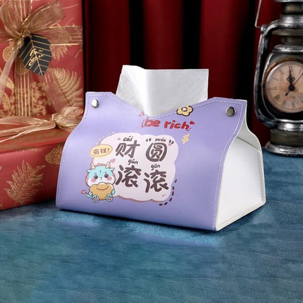 Papir Tissue Box Skrivebord Serviett Pumping 5 5 5