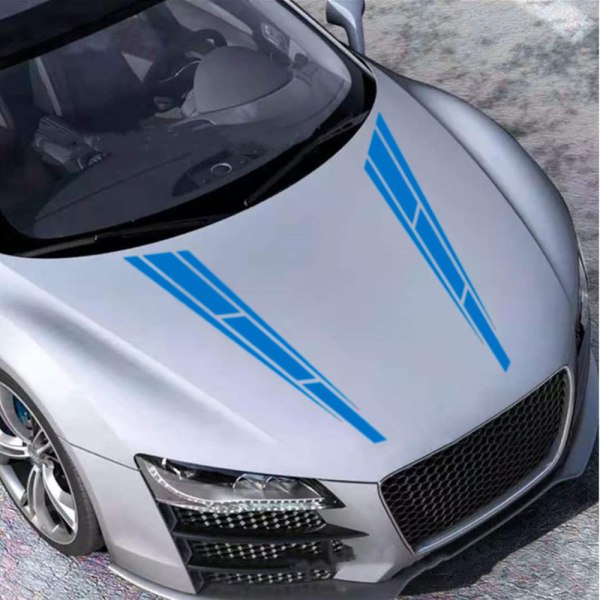 2 par Stripe Car Hood Decal Sticker Car Body Side Stripe Decal