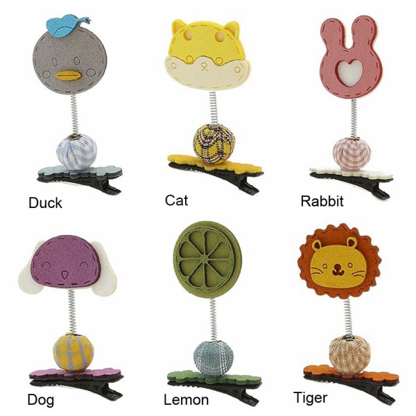 Sarjakuva Animal Spring -hiusneula, liikkuva hiusklipsi RABBIT RBBIT rabbit