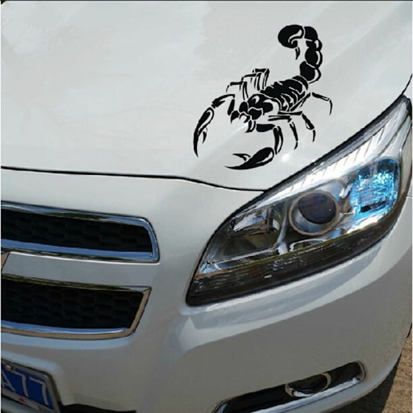 2 kpl 3D Scorpion auton konepellin tarroja auton koritarroja