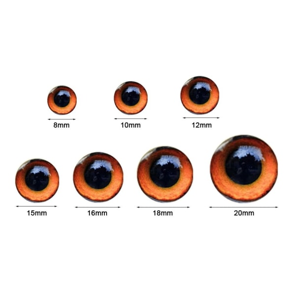 20 stk/10 par Eyes Crafts Eyes Puppet Crystal Eyes 10MMCOLOR 10mmcolor Random