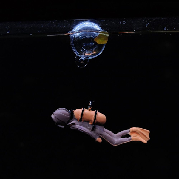 Simulation Diver Floating Diver Nedsänkt Dekoration SVART black