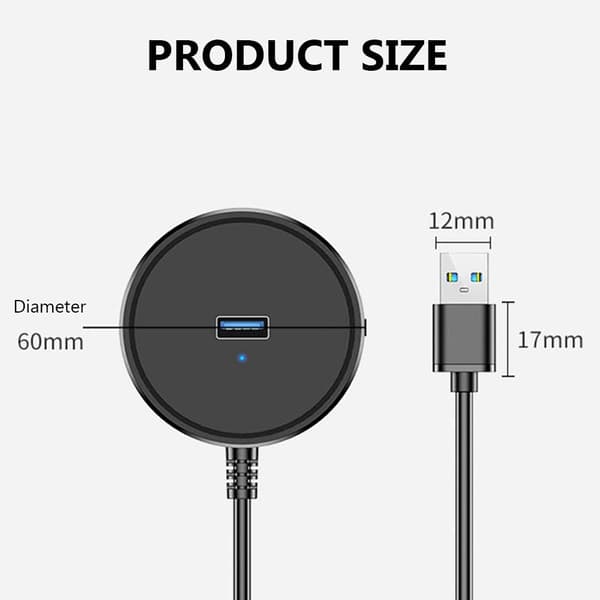 USB 3.0 Hubb 4 Portar 100CM VIT 100cmWhite