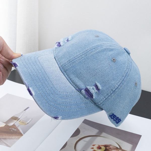 Fashionabla Holes Cap Baseball Cap LILA Purple
