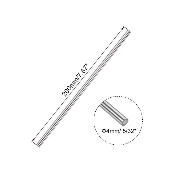 5 kpl kiinteää pyöreää tangoa, lineaarinen liikeakseli 150 mm 150mm