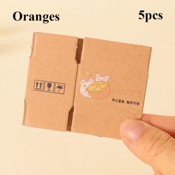 5 Stk Karton Express Box Miniature Express Box APPELSINER APPELSINER Oranges