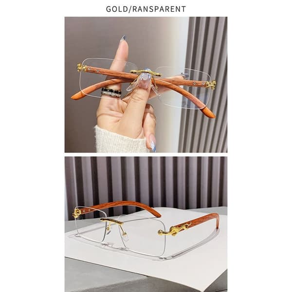 Kehyksettömät metalliset aurinkolasit HARMAA TEE HARMAA TEE Gray Tea