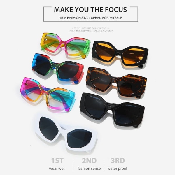 Cat Eye Solbriller Polygon Solbriller LEOPARD LEOPARD Leopard