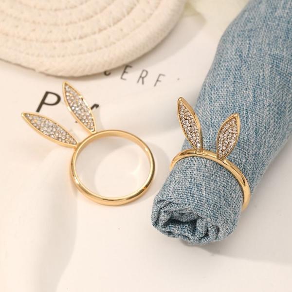 Påske Servietringe Bunny Ears Servietspænde STYLE 2 STYLE 2 Style 2