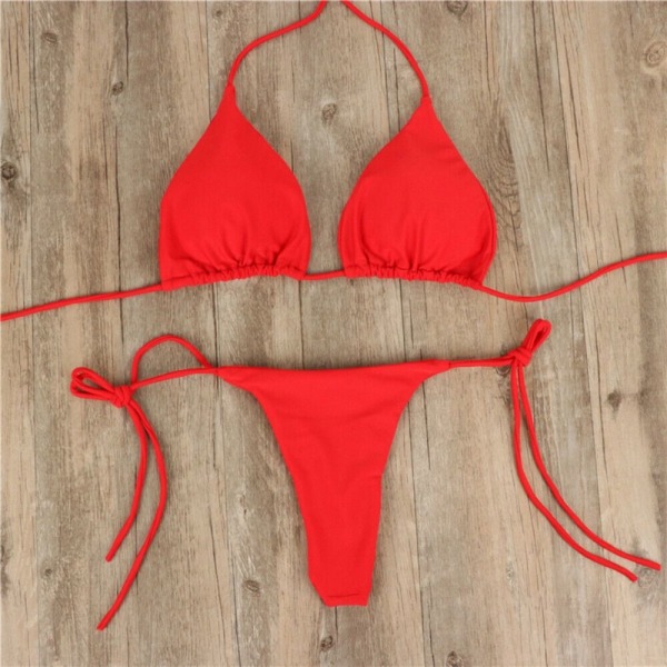 Badkläder Bikini Set RÖD Red