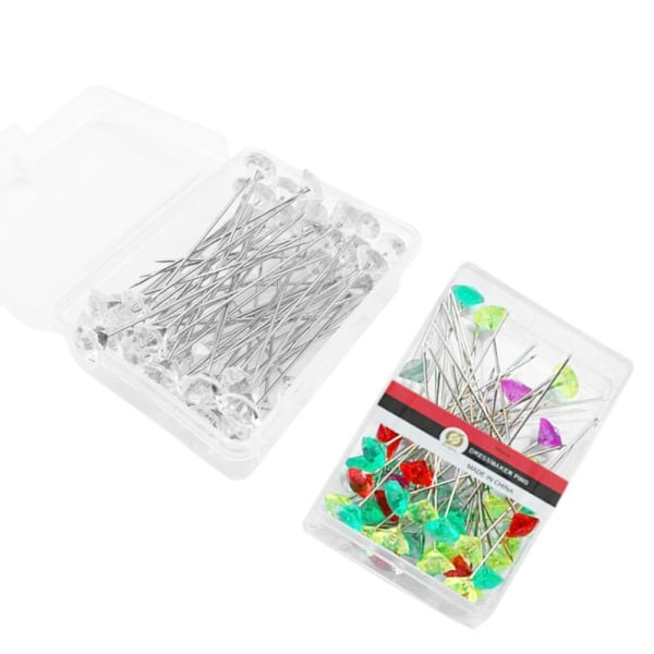100 kpl kirkkaat kukkaneulat Diamante Corsages Pin MULTICOLOR multicolor