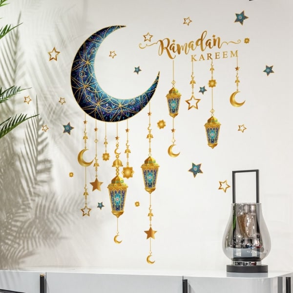 Eid Mubarak Wall Stickers Ramadan Fönster Stickers STIL 1 STIL Style 1