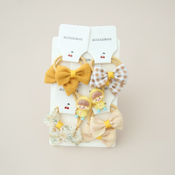 10 stk Elastisk gummibånd Hårbånd Bowknot 5 5 5
