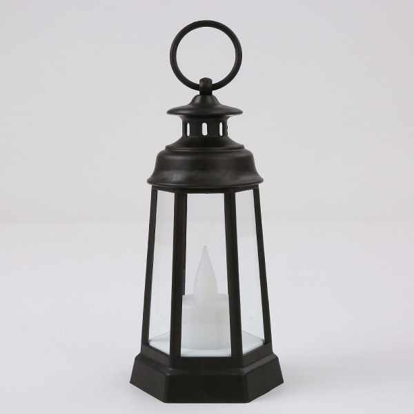 Led Lantern Candle Lantern SVART black