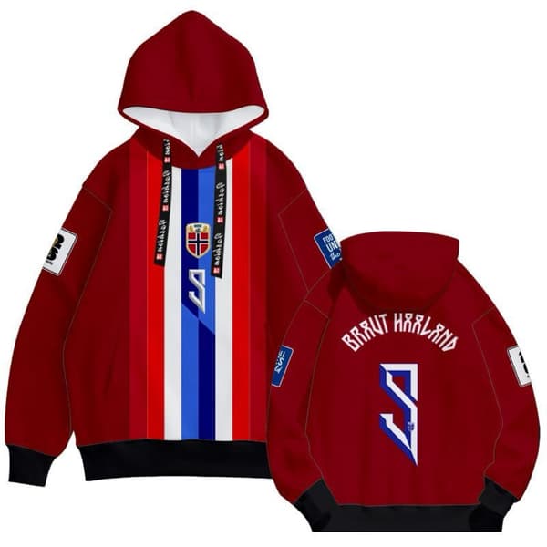 Norges landslags hoodie, tjock design NO.10 Ødegaard 110