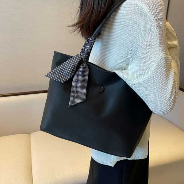 Canvas Taske Skuldertaske SORT Black