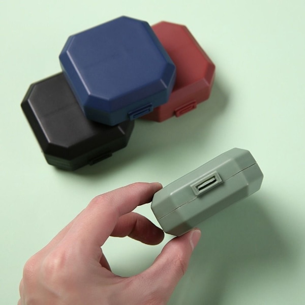 Pille etuier 6 Grids Pill Splitters BLÅ Blue