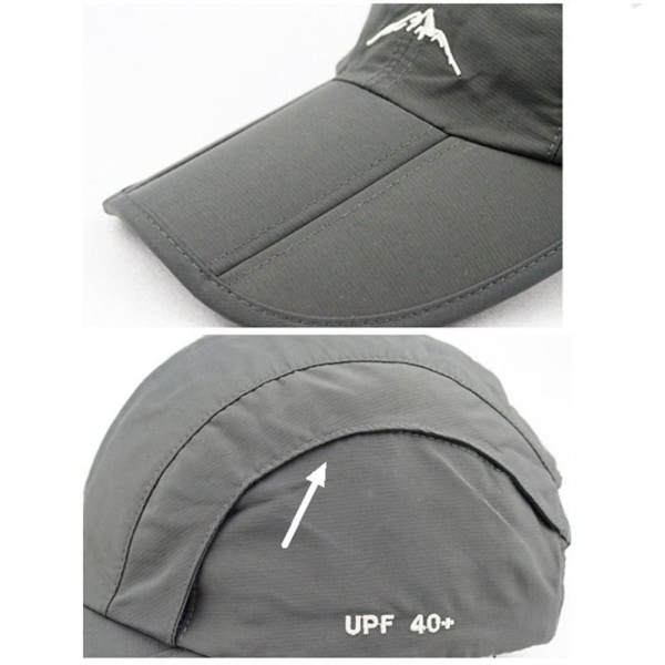 Baseball Cap Fiske Cap MØRKE GRÅ Dark Gray