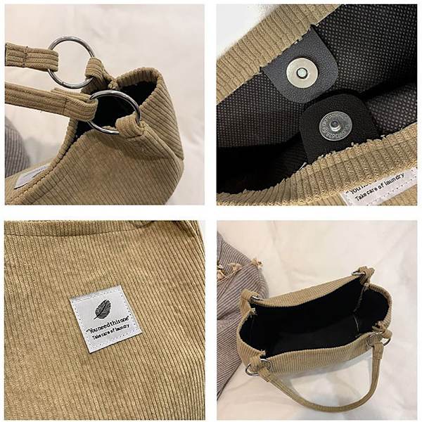 Sling Axelväskor Tygväska KHAKI KHAKI